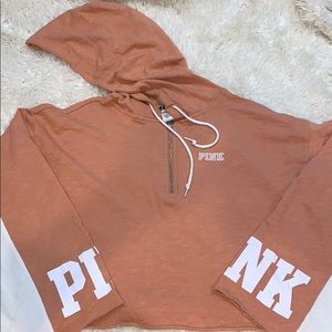 Pink hoodie with zipper over size stylish wear